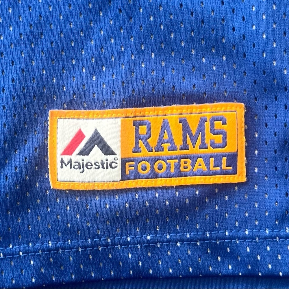 Los Angeles Rams Majestic Women’s Team Football T-Shirt Top - Picture 6 of 8